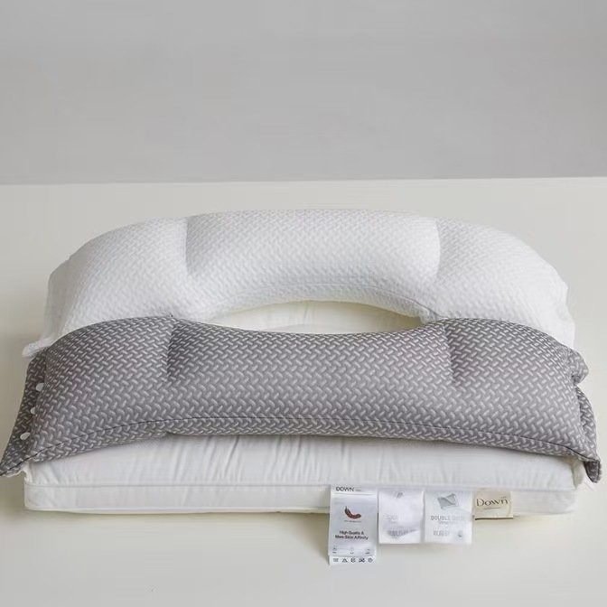 3-in-1 Double-Layer High-Support Adult Pillow Core Pair | Adjustable Ergonomic Cervical Sleeping Pillow for Home Bedding O1CN01amTfqk1ec86IgEvnY 2215142563891 0 Cib